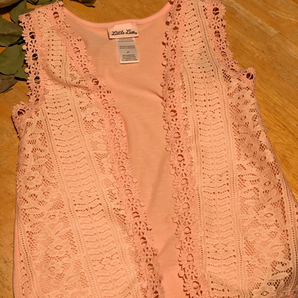 Girls Floral Vest